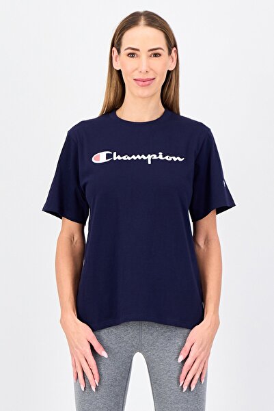 Champion Women Sportswear Fit Short Sleeve Outdoor T-Shirt, Navy