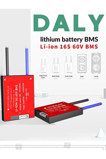 RoboPazar Daly BMS 16S 60V Balanslı Pil Koruma Modülü