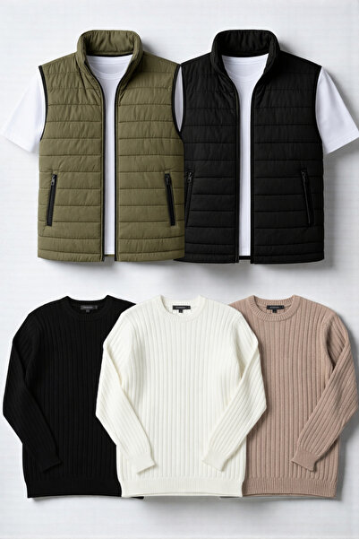 Gameyal 5-Piece Men's Transitional Combination Pack – 2 Inflatable Vests + 3 ...