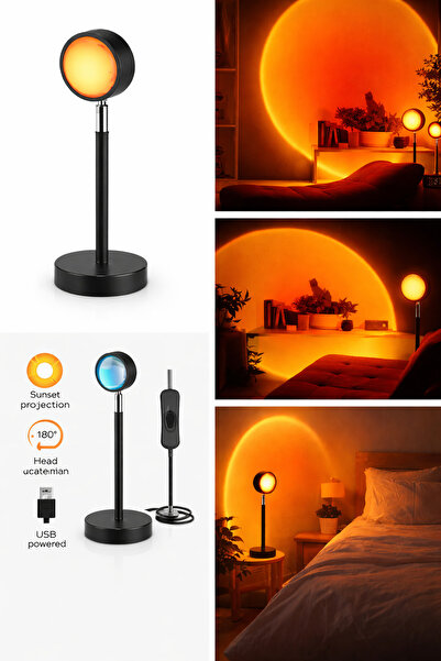 Yallabena Sunset Projection Lamp, Sunset Lamp Designed With 16 Static Colors ...