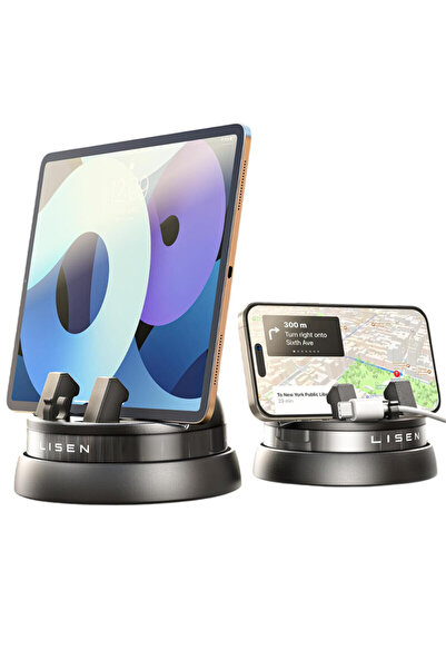 LISEN Suport auto pentru telefon 360°, Lisen, negru