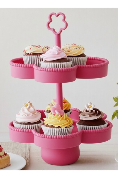 Vescarri Flower-Shaped Multi-Tier Presentation Stand – Decorative Shelf