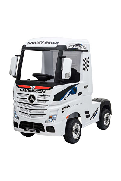 Premierkids Camion electric Premier Mercedes Actros cu 2 baterii, 4x4, roti E...