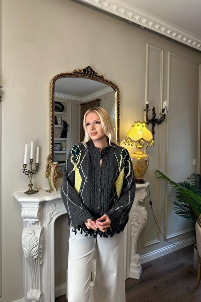 lizge giyim DESENLİ TRIKO HIRKA