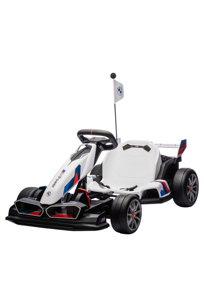 Premierkids Kart electric Premier BMW, 24V, 2 motoare, alb