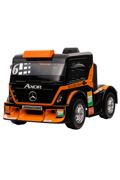 Premierkids Camion electric Premier Mercedes Axor, 12V, roti cauciuc EVA, sca...