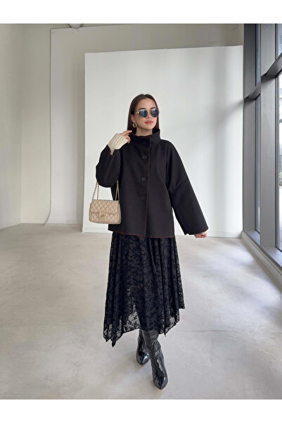 khar Patterned Tulle Asymmetrical Cut Emma Women's Skirt