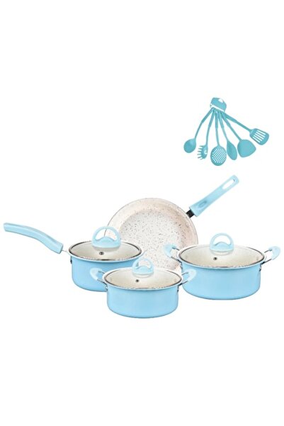 Sultan Set 13 Piese SULTAN, Oale si Tigaie Antiaderenta cu Capace din Sticla,...