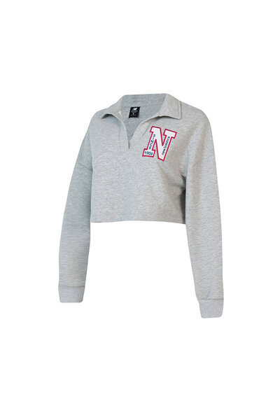 New Balance WNC1619 Gri Kadın Sweatshirt