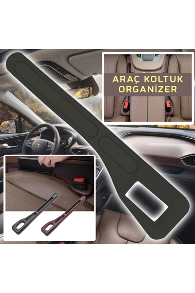 Poke Araç Koltuk Kenarı Düzenleyici Esnek Organizer Universal Pk-4142 BORDO