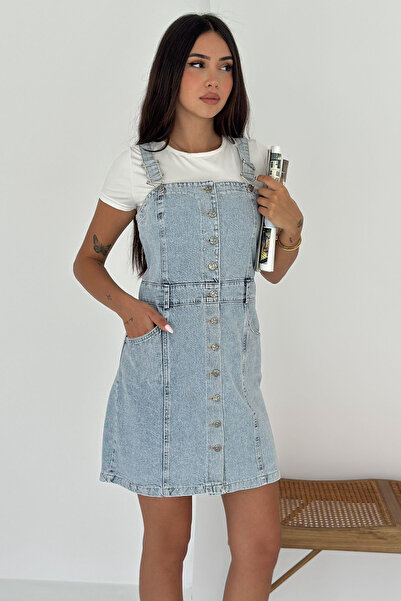 Noa&Noa Women's Buttoned Denim Strap Dress – Denim Days