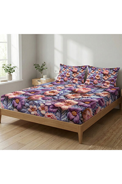 femmhome 5D Digital Printing |   Elastic Sheet Set |   100% Cotton |   Exclus...