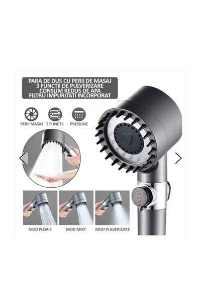 arwil German Shower Head with Massage and 3-Mode Filter