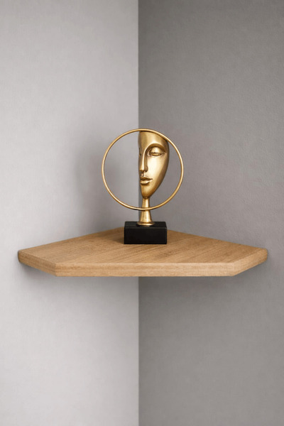 iDekor Corner Wall Shelf 25X25 cm |   Wide Range of Uses |   5-Corner Corner ...