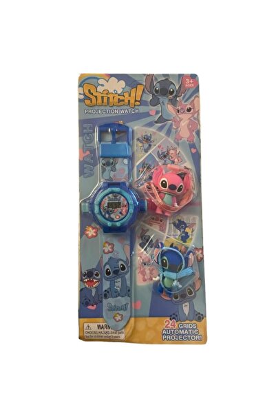 OEM Stitch Character Projector Watch, for Children and 2 Keychains with Favor...