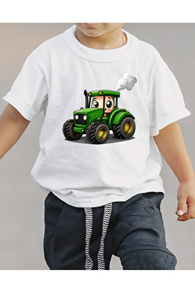 F17 Ajans Tricou pentru băieți cu mânecă scurtă, 100% bumbac, cu imprimeu Gre...