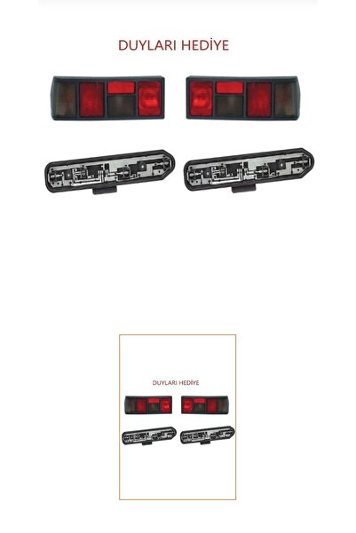 SEREN OTOMOTİV TOFAŞ DOĞAN ŞAHİN SLX UYUMLU DUYU DAHİL ARKA STOP LAMBASI SAĞ ...