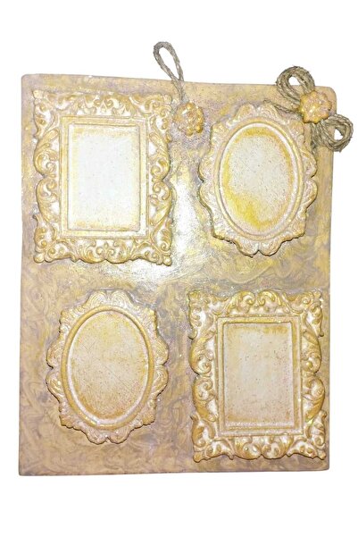 Hediyemiks Vintage Dekoratif Çerçeve Seti 4’lü – Duvar & Masa Üstü Dekor, El ...