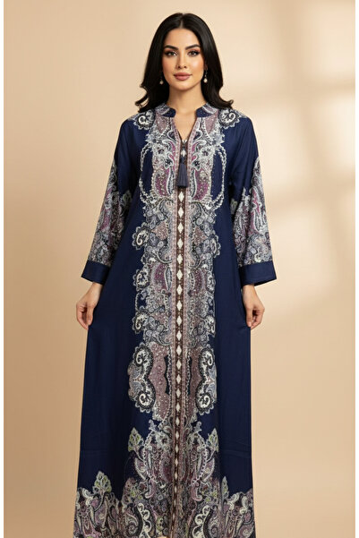 Moda Line Ramadan jalabiya with pearl embroidery patterns