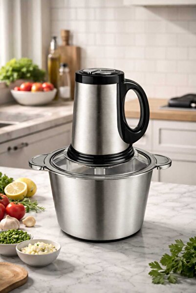 OEM Blender si Tocator Electric Universal Bol 3L Inox, 4 Lame din otel de ina...