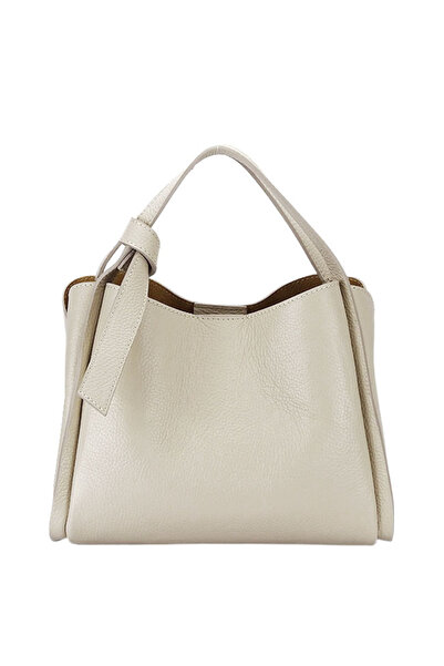 SOFILINE Geantă medie bej din piele naturală 8905 128