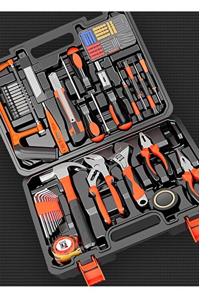 iron candy 100pcs Household Repair Tool Kit in Carry Case DIY Hand Tools Set ...