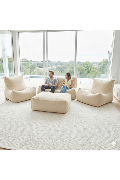 PATARA HOME Velvet Comfort Legom Çok Amaçlı Koltuk Seti