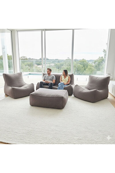 PATARA HOME Velvet Comfort Legom Çok Amaçlı Koltuk Seti