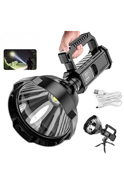 OEM Lanterna LED Reincarcabila cu Powerbank si Trepied - 4 Moduri de Iluminare