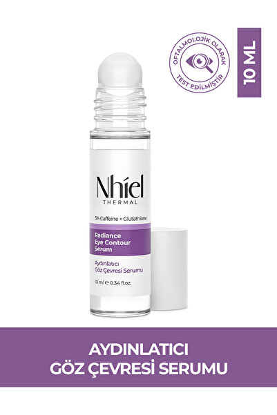 Nhiel Thermal Aydınlatıcı Göz Çevresi Roll-On Serum 10 ml (%5 Kafein + Glutat...