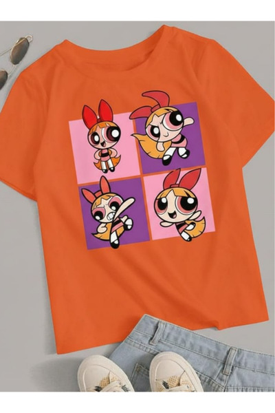New Shine TRICOU UNISEX IMPRIMAT PENTRU COPII POWER PUFF GIRLS