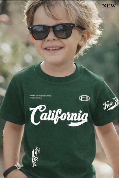 New Shine Калифорния Печатна унисекс детска тениска