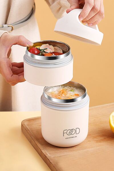 Empressco 304 Çelik Çift Katlı 680 ml Yemek Saklama Kabı, Sağlıklı ve Dayanıklı