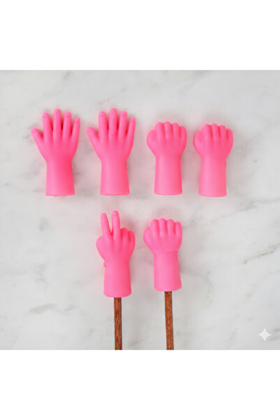 iğne izi Προστατευτικό για την άκρη του σουβλιού, Συσκευασία 6 τεμαχίων, Ροζ
