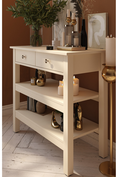 DUFON Alin 2 Çekmeceli, Ara Raflı, Dekoratif Dresuar