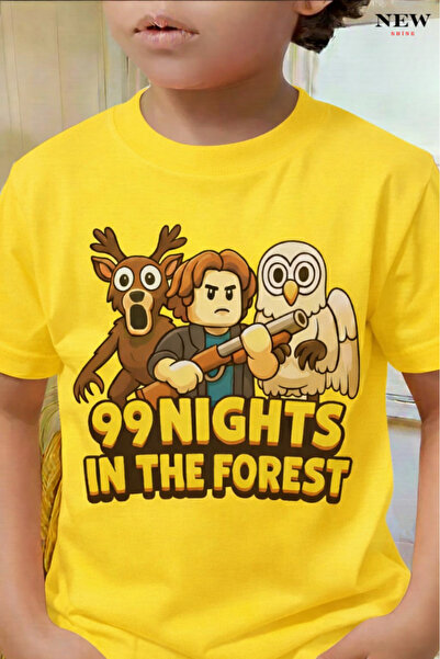 New Shine تي شيرت مطبوع عليه 99 NIGHTS للأطفال من الجنسين