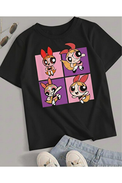 New Shine TRICOU UNISEX IMPRIMAT PENTRU COPII POWER PUFF GIRLS