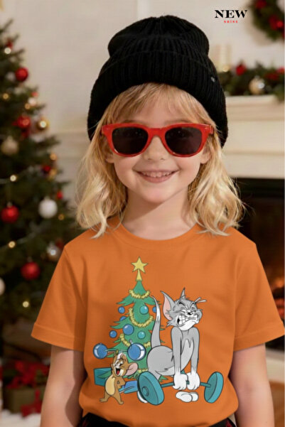 New Shine TOM ȘI JERRY IMPRIMAT UNISEX COPII tricou