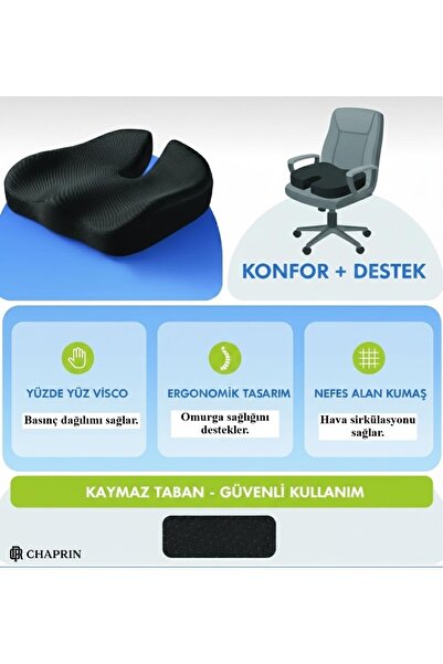 Premium Visco Oturma Minderi – Uzun Süreli Oturumlar İçin Ergonomik Tasarım