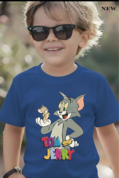New Shine TOM ȘI JERRY IMPRIMAT UNISEX COPII tricou
