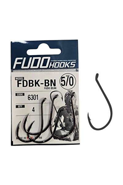 Fudo 6301 No:5/0 Beak Black Nikel Olta İğnesi 4 Adet