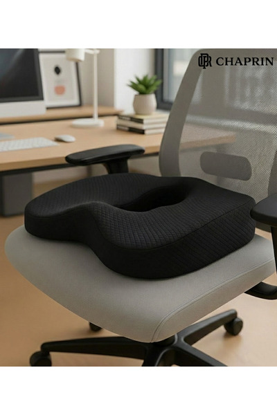 Chaprin Ortopedik Visco Oturma Minderi – Ergonomik Oturma Simidi | Siyah
