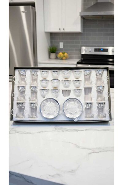 Generic Elegant tea and coffee cup and saucer set, 36 pieces