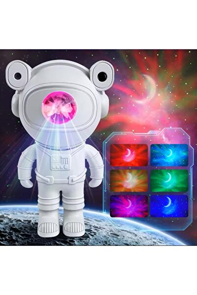 Benefse Astronot Bluetooth Hoparlör Galaxy Bulutsusu Ay Tavan Gökyüzü Projekt...