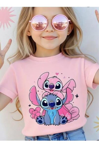 New Shine Бродирана печатна унисекс детска тениска