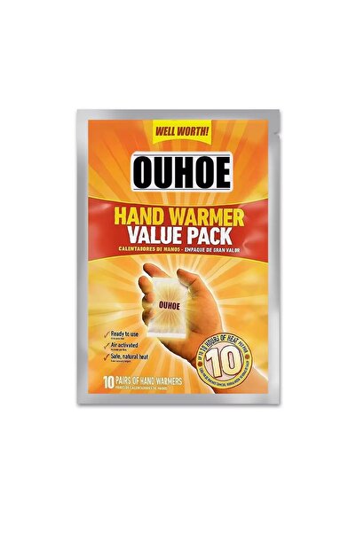 ouhoe الرقعة الحرارية لتدفئة اليدين والأرجل تسخين 10 ساعات 2 قطعة