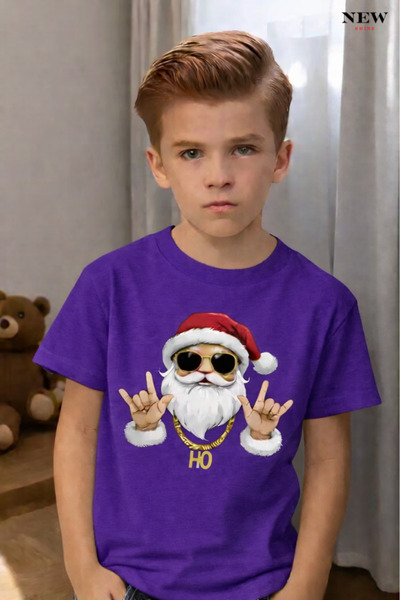 New Shine IMPRIMAT CU MOȘ CRĂCIUN UNISEX COPII tricou