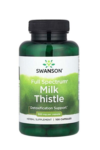 SWANSON مستخلص شوك الحليب كامل الطيف 1000 ملغ، 100 كبسولة (500 ملغ لكل كبسولة)