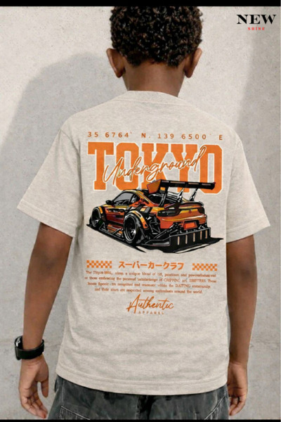 New Shine IMPRIMAT TOKYO UNISEX COPII tricou