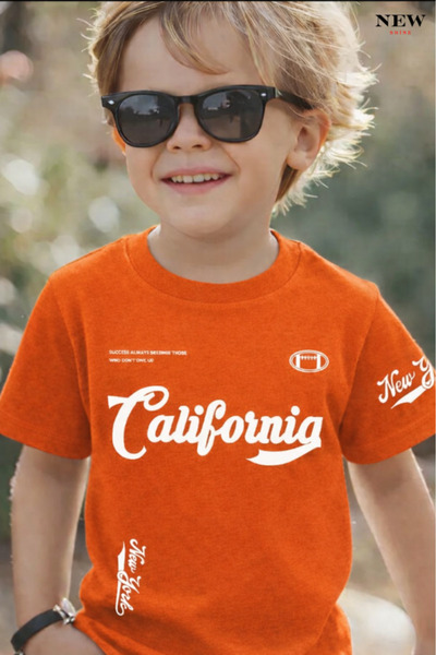 New Shine КАЛІФОРНІЯ ПРИНТОВАНА УНІСЕКС ДИТЯЧА ФУТБОЛКА